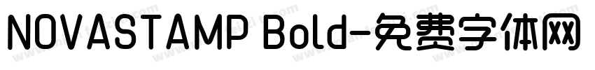 NOVASTAMP Bold字体转换